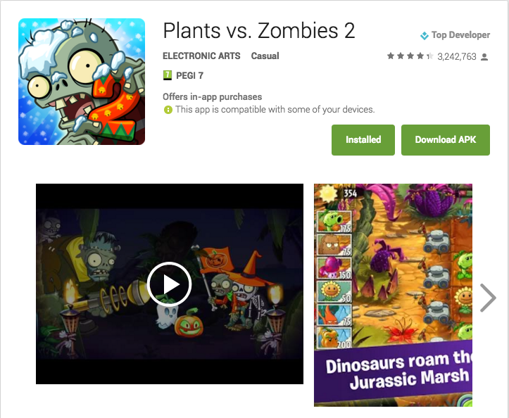 install plants vs zombies 2
